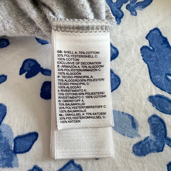 Women's North Face Light Gray Heather Urban Navy Trivet Pullover Hoodie Size S - Picture 14 of 15